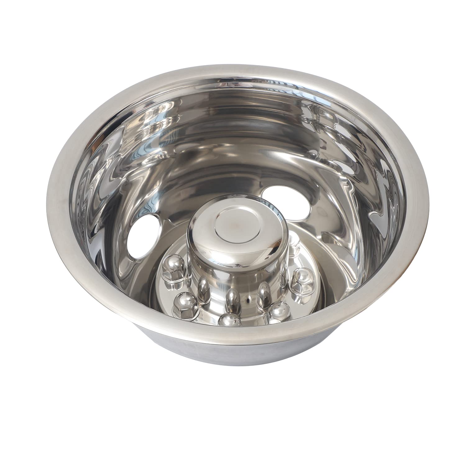 Amazon.com: JIUXI 16 Inch 8 Lugs 4 Hand Holes Polished Stainless